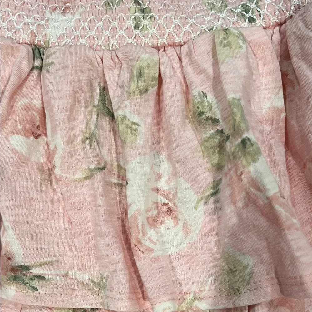 Floral Pink Ruffled Skirt love shack fancy NEW - Picture 6 of 7